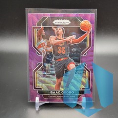 2021-22 Panini Prizm Purple Wave Prizm Isaac Okoro #212 Cleveland Cavaliers